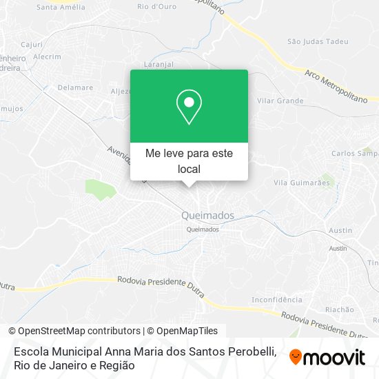 Escola Municipal Anna Maria dos Santos Perobelli mapa