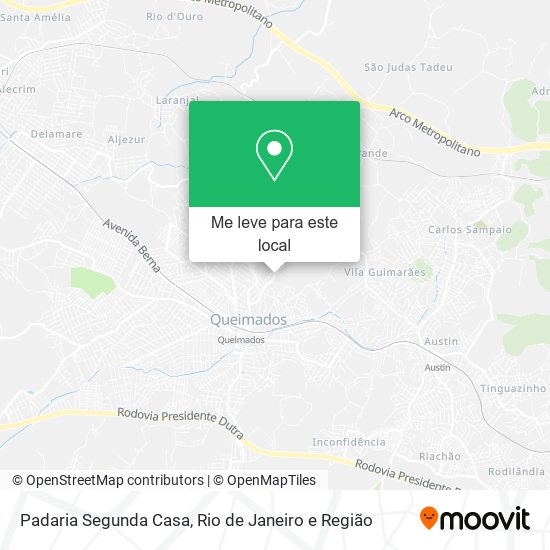 Padaria Segunda Casa mapa