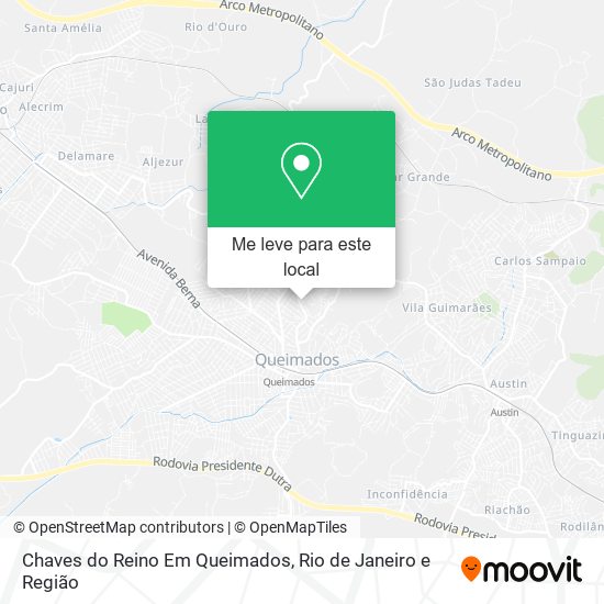 Chaves do Reino Em Queimados mapa