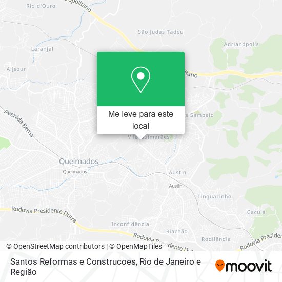 Santos Reformas e Construcoes mapa