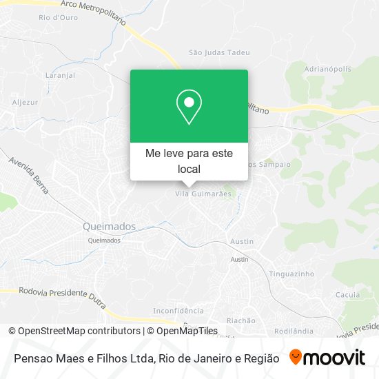 Pensao Maes e Filhos Ltda mapa