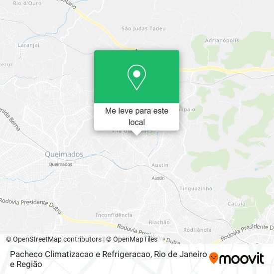 Pacheco Climatizacao e Refrigeracao mapa