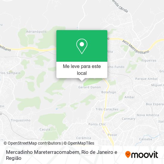 Mercadinho Mareterracomabem mapa