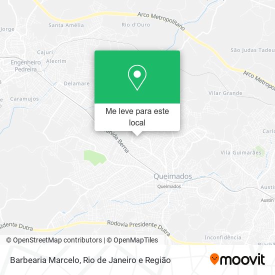 Barbearia Marcelo mapa