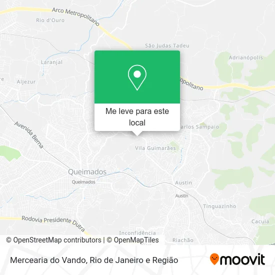 Mercearia do Vando mapa