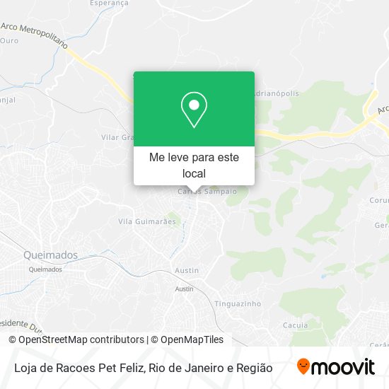 Loja de Racoes Pet Feliz mapa