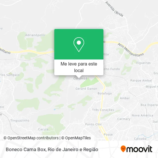 Boneco Cama Box mapa