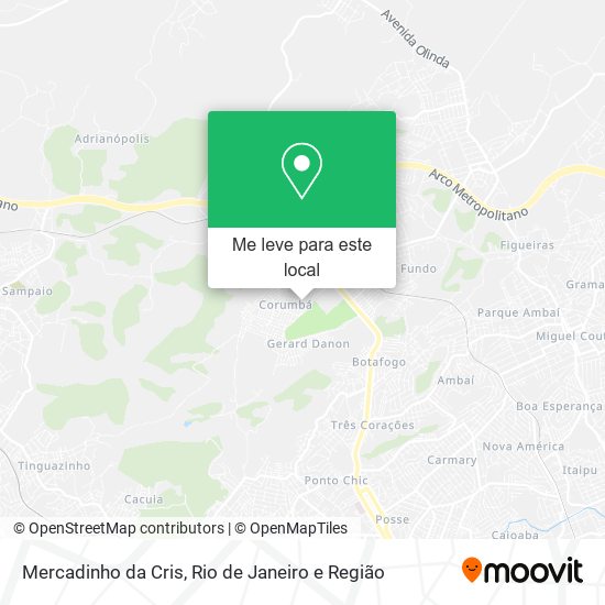 Mercadinho da Cris mapa