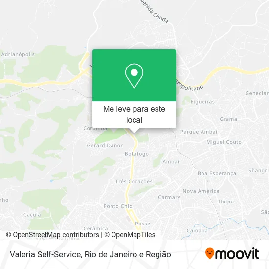 Valeria Self-Service mapa
