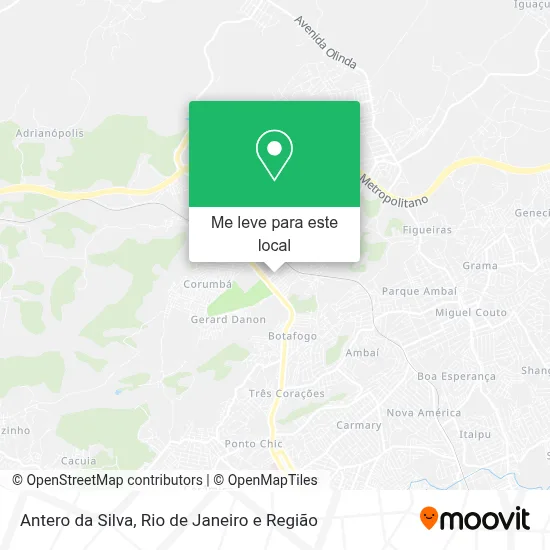 Antero da Silva mapa