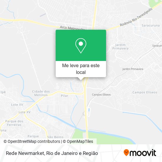 Rede Newmarket mapa