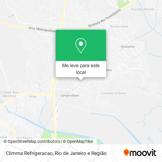 Climma Refrigeracao mapa