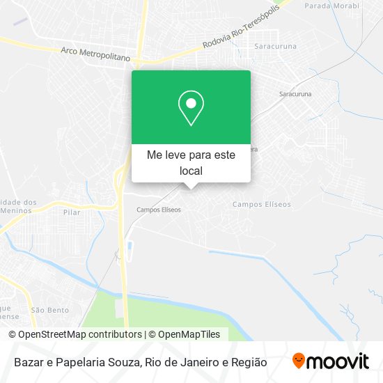 Bazar e Papelaria Souza mapa