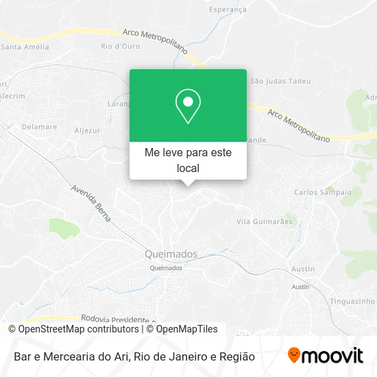 Bar e Mercearia do Ari mapa