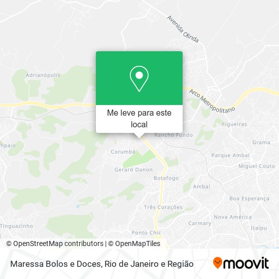 Maressa Bolos e Doces mapa