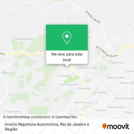 Invicto Repintura Automotiva mapa