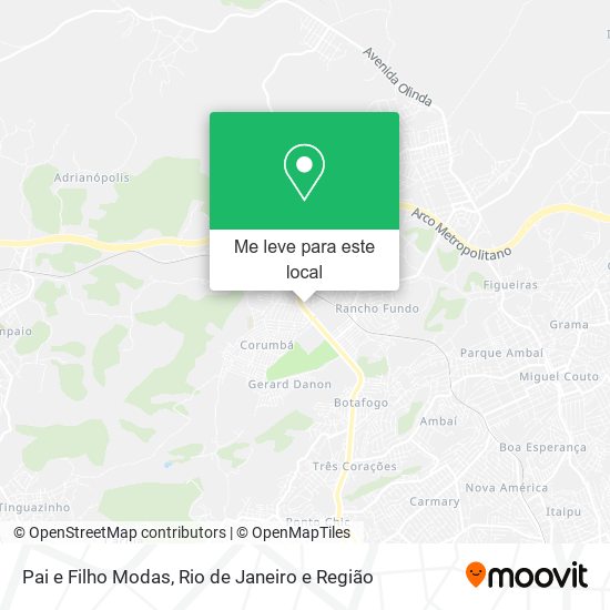 Pai e Filho Modas mapa