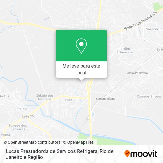 Lucas Prestadorda de Servicos Refrigera mapa