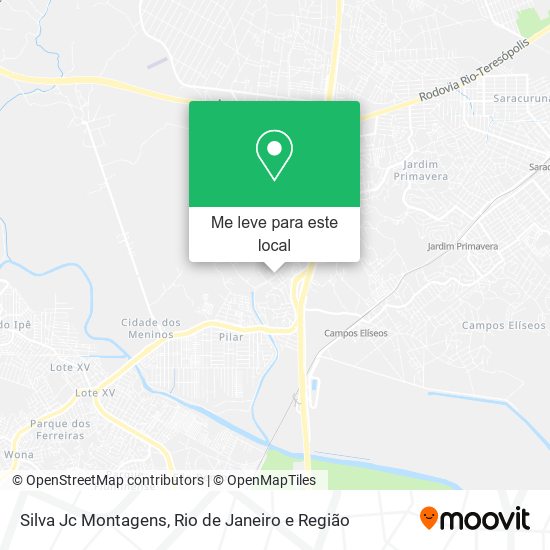 Silva Jc Montagens mapa