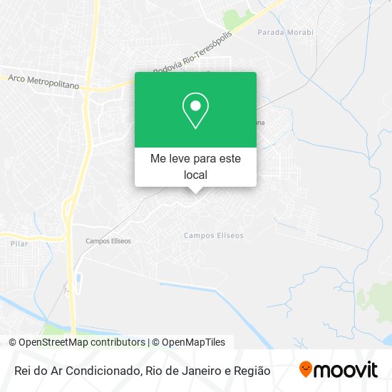 Rei do Ar Condicionado mapa