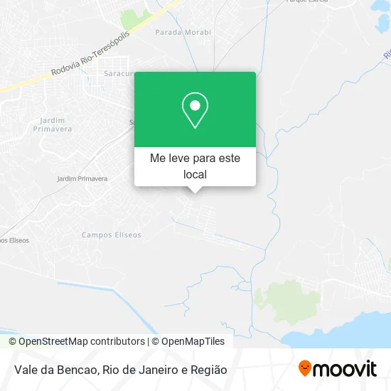 Vale da Bencao mapa