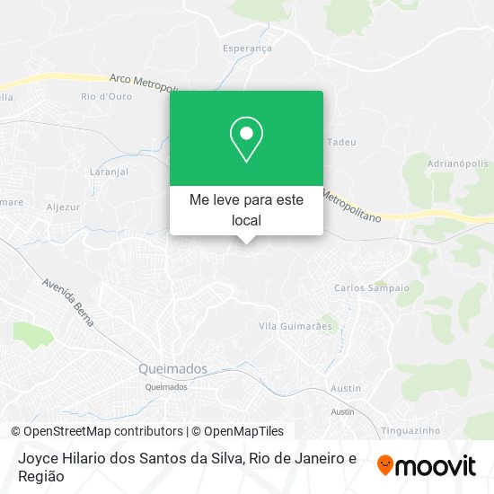 Joyce Hilario dos Santos da Silva mapa