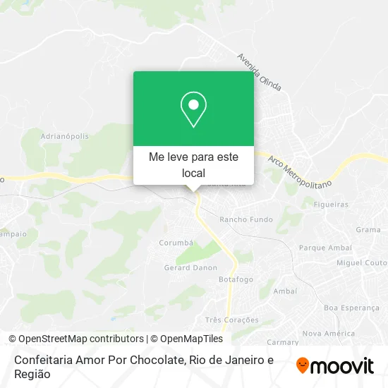 Confeitaria Amor Por Chocolate mapa