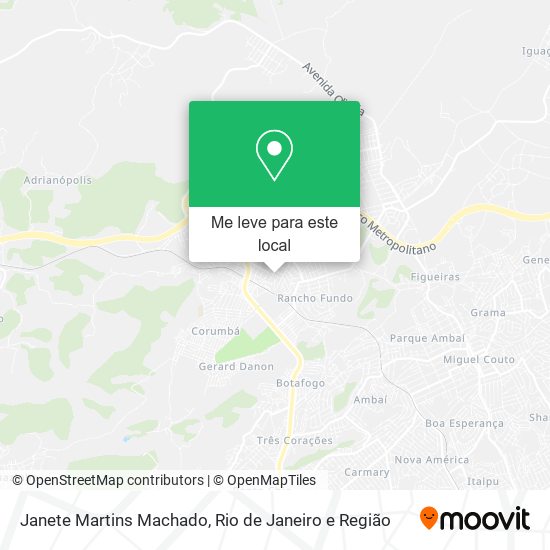 Janete Martins Machado mapa