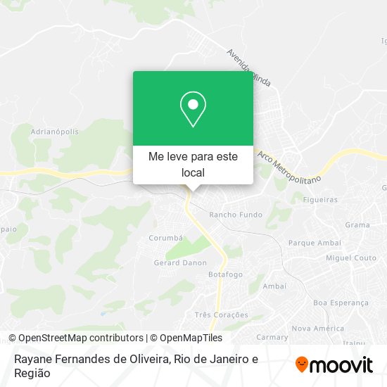 Rayane Fernandes de Oliveira mapa