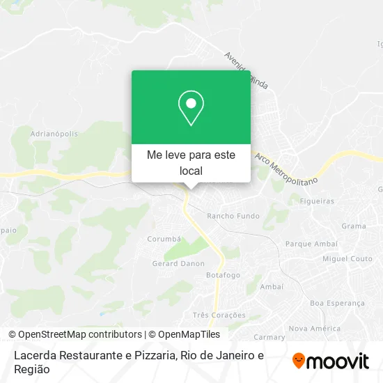 Lacerda Restaurante e Pizzaria mapa