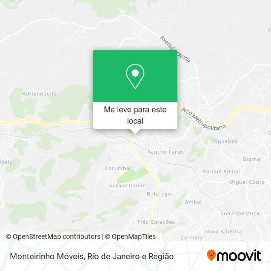 Monteirinho Móveis mapa