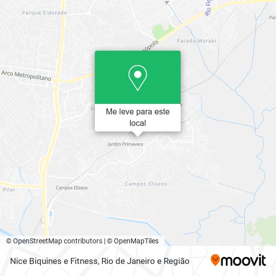 Nice Biquines e Fitness mapa