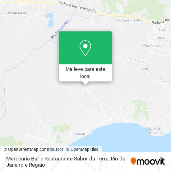 Mercearia Bar e Restaurante Sabor da Terra mapa