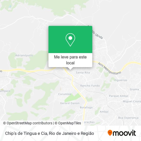 Chip's de Tingua e Cia mapa