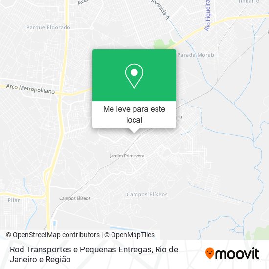 Rod Transportes e Pequenas Entregas mapa