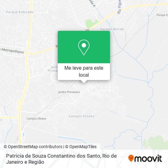 Patricia de Souza Constantino dos Santo mapa