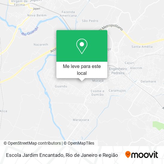 Escola Jardim Encantado mapa