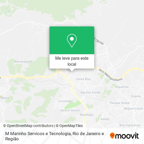 M Marinho Servicos e Tecnologia mapa