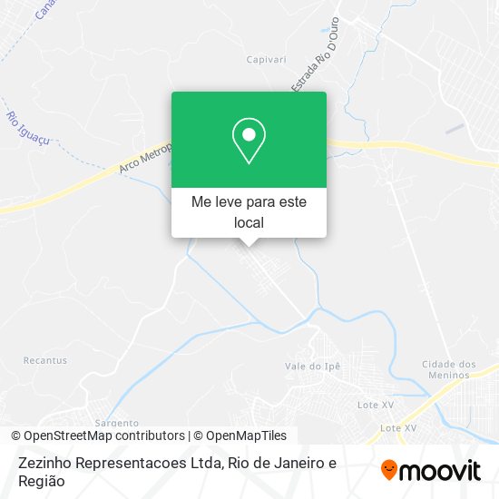 Zezinho Representacoes Ltda mapa