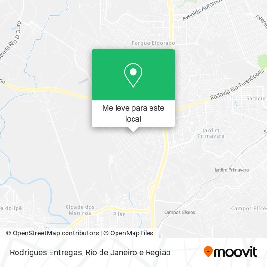 Rodrigues Entregas mapa