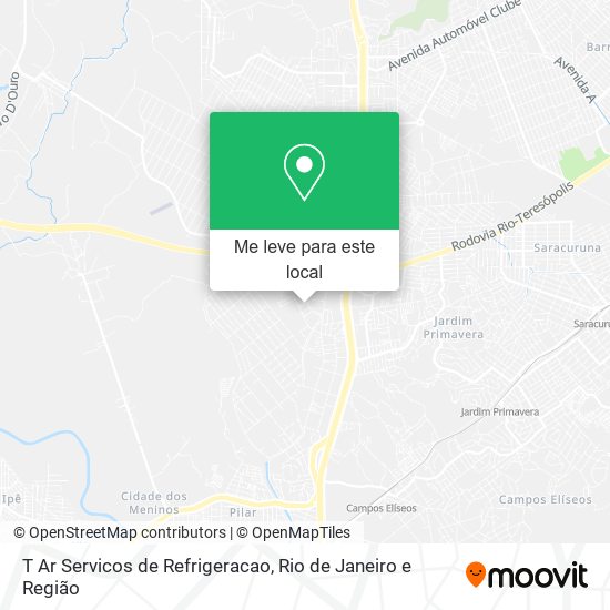 T Ar Servicos de Refrigeracao mapa