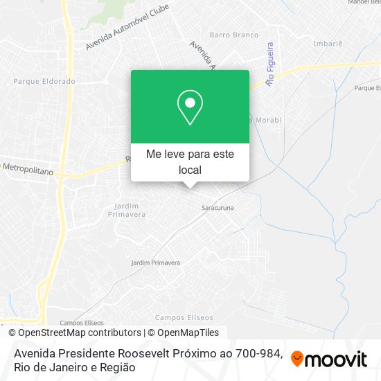 Avenida Presidente Roosevelt Próximo ao 700-984 mapa