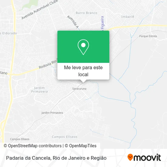 Padaria da Cancela mapa