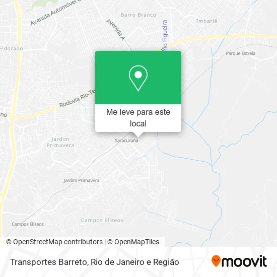 Transportes Barreto mapa