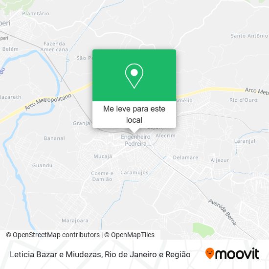 Leticia Bazar e Miudezas mapa