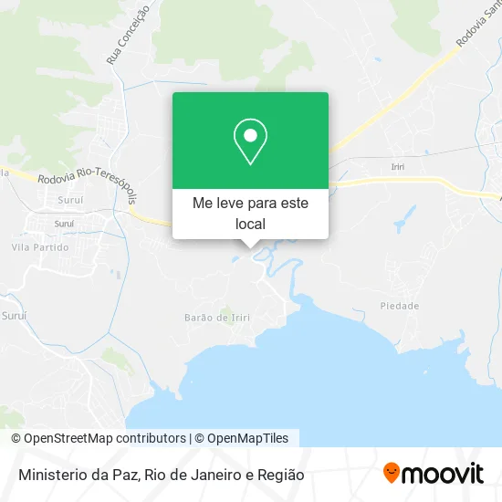 Ministerio da Paz mapa