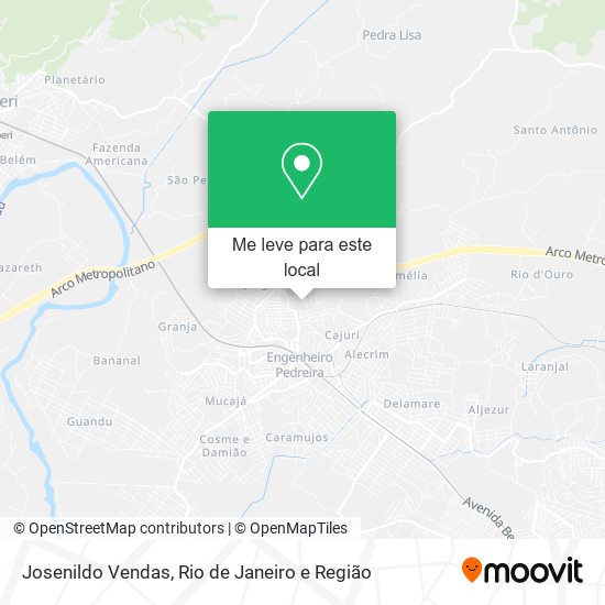 Josenildo Vendas mapa