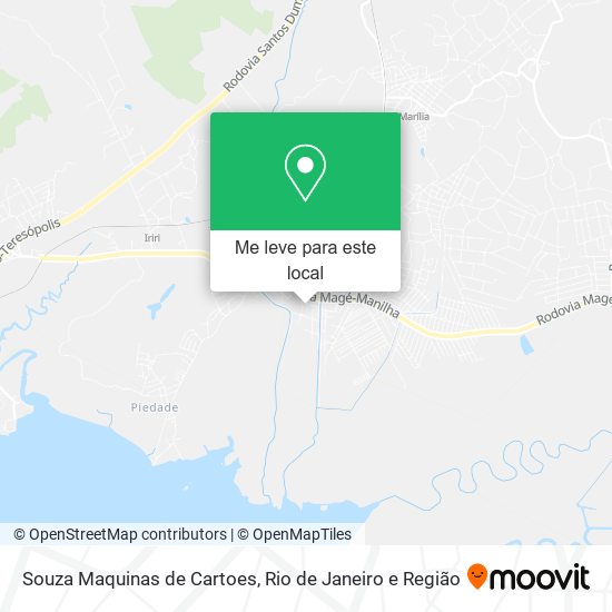 Souza Maquinas de Cartoes mapa