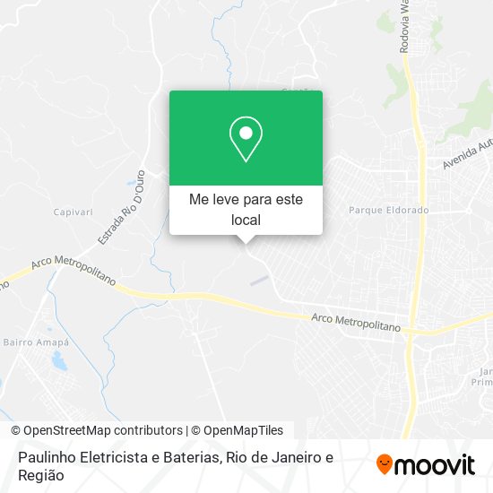 Paulinho Eletricista e Baterias mapa