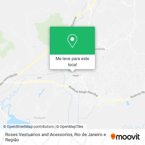Roses Vestuarios and Acessorios mapa